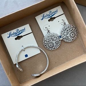 Lucky Brand Earrings & Bracelet Combo